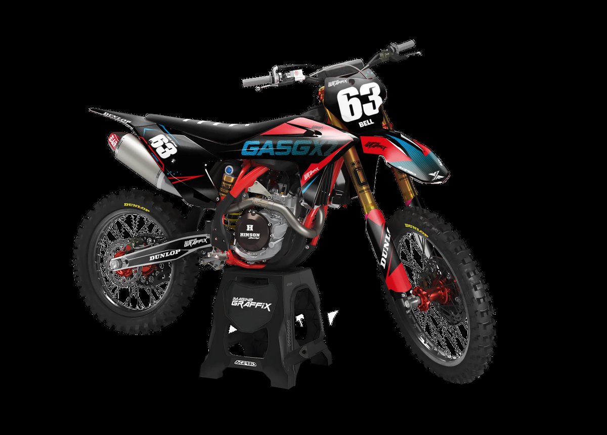 Gas Gas - Pixels motocross graphics kit by Imagine Graffix