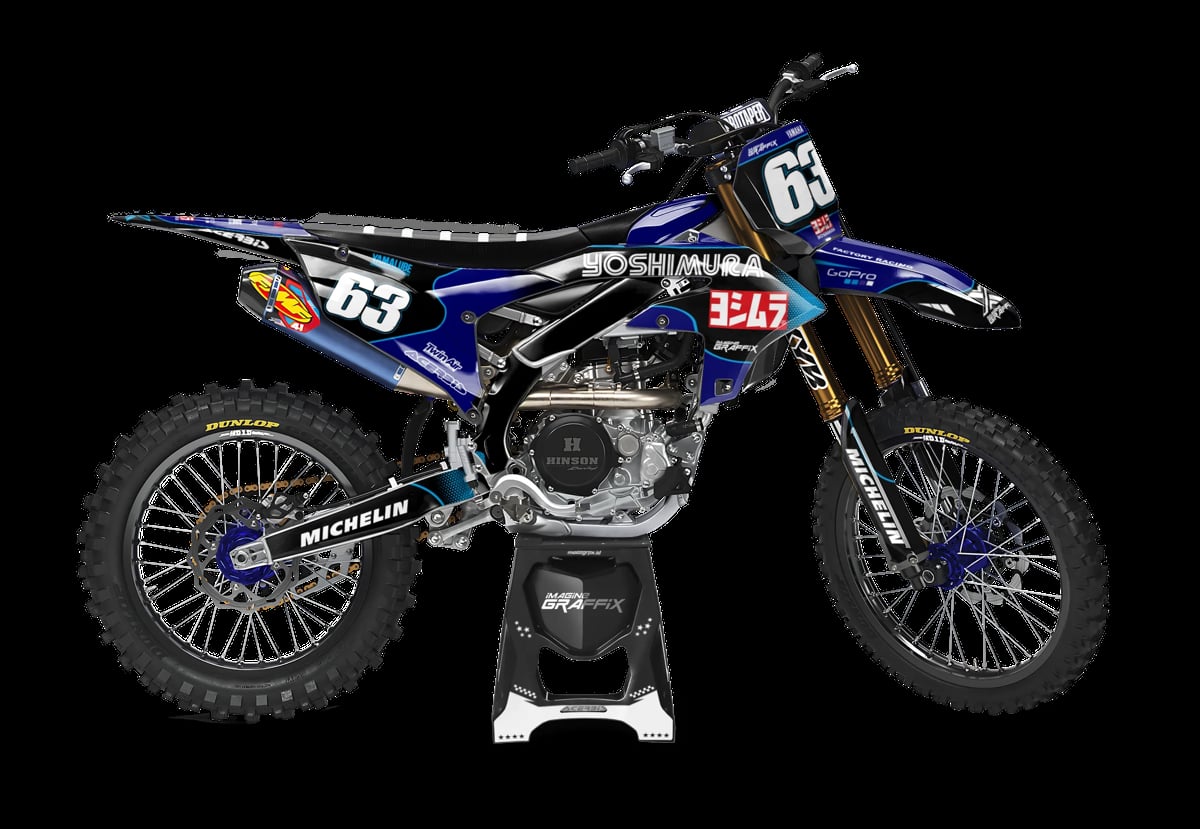 Yamaha - Fade motocross graphics kit by Imagine Graffix
