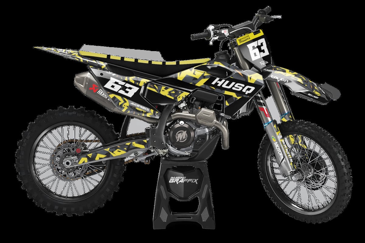 Husqvarna - Fire Camo motocross graphics kit by Imagine Graffix