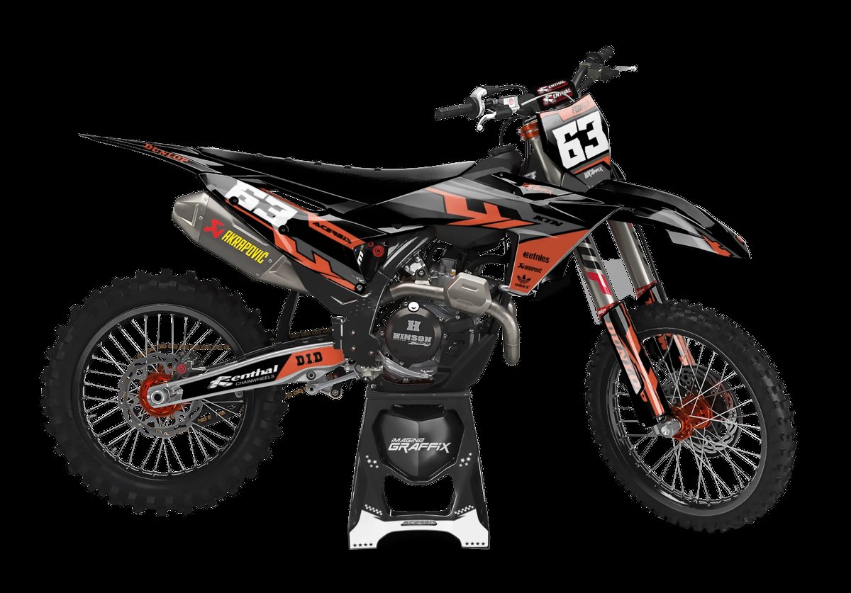 KTM - Drag motocross graphics kit by Imagine Graffix