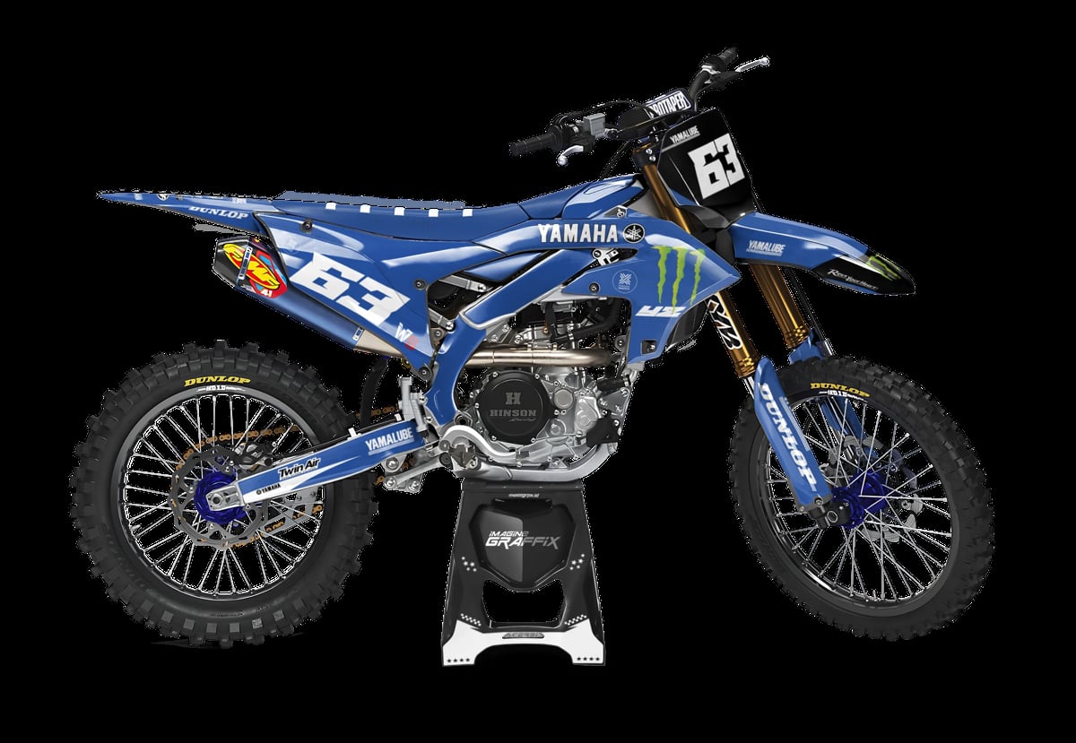Yamaha - Blue energy motocross graphics kit by Imagine Graffix