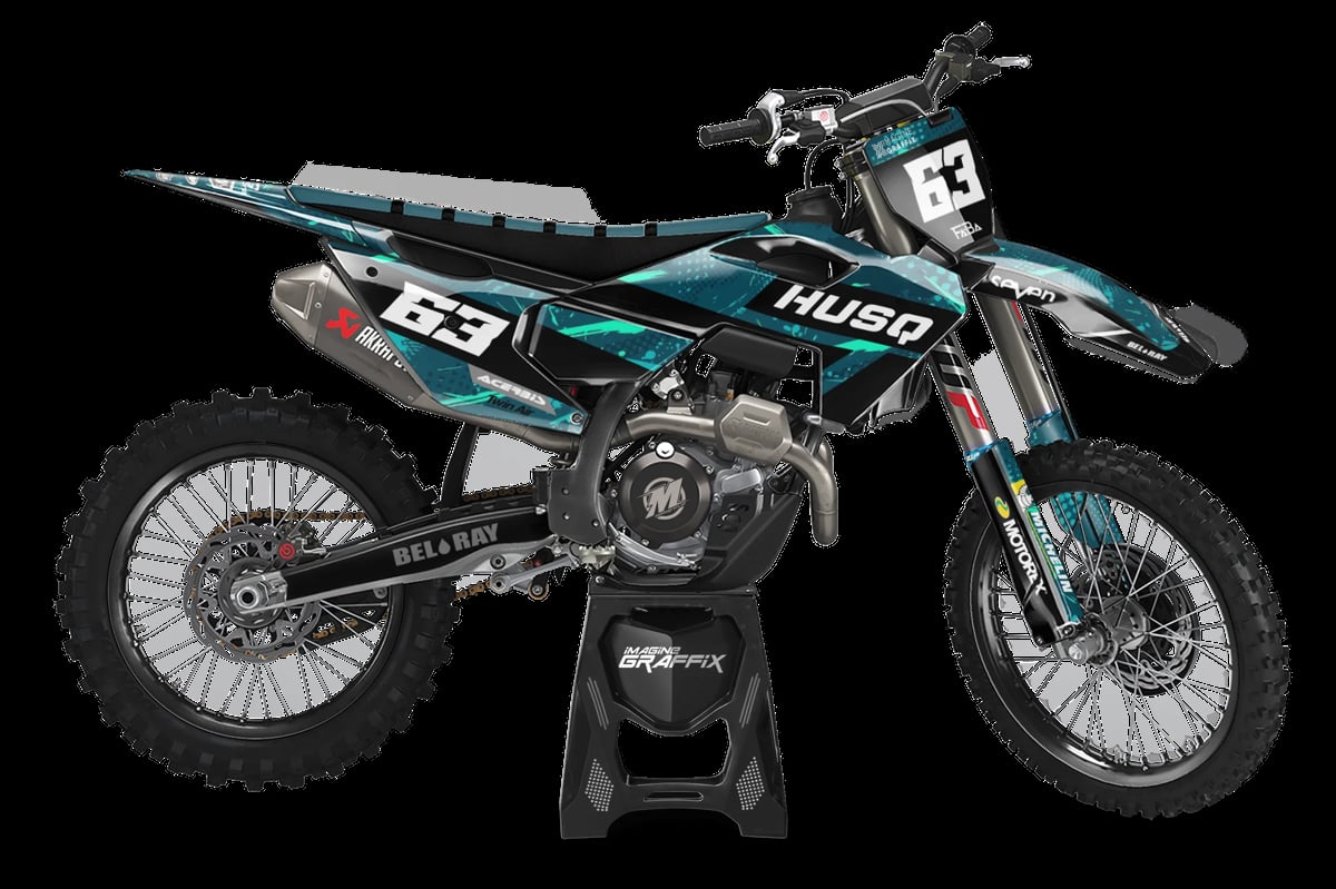 Husqvarna - Blue Fade motocross graphics kit by Imagine Graffix