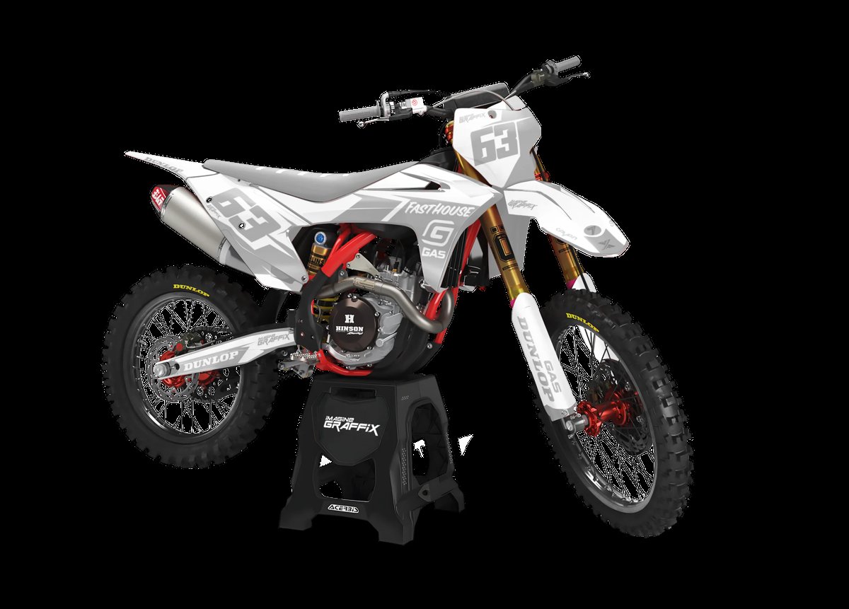 Gas Gas - Off White motocross graphics kit by Imagine Graffix