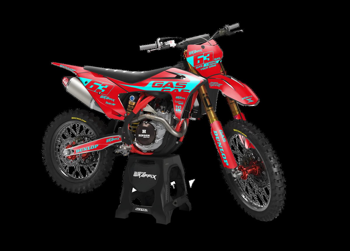 Gas Gas - Sleek motocross graphics kit by Imagine Graffix