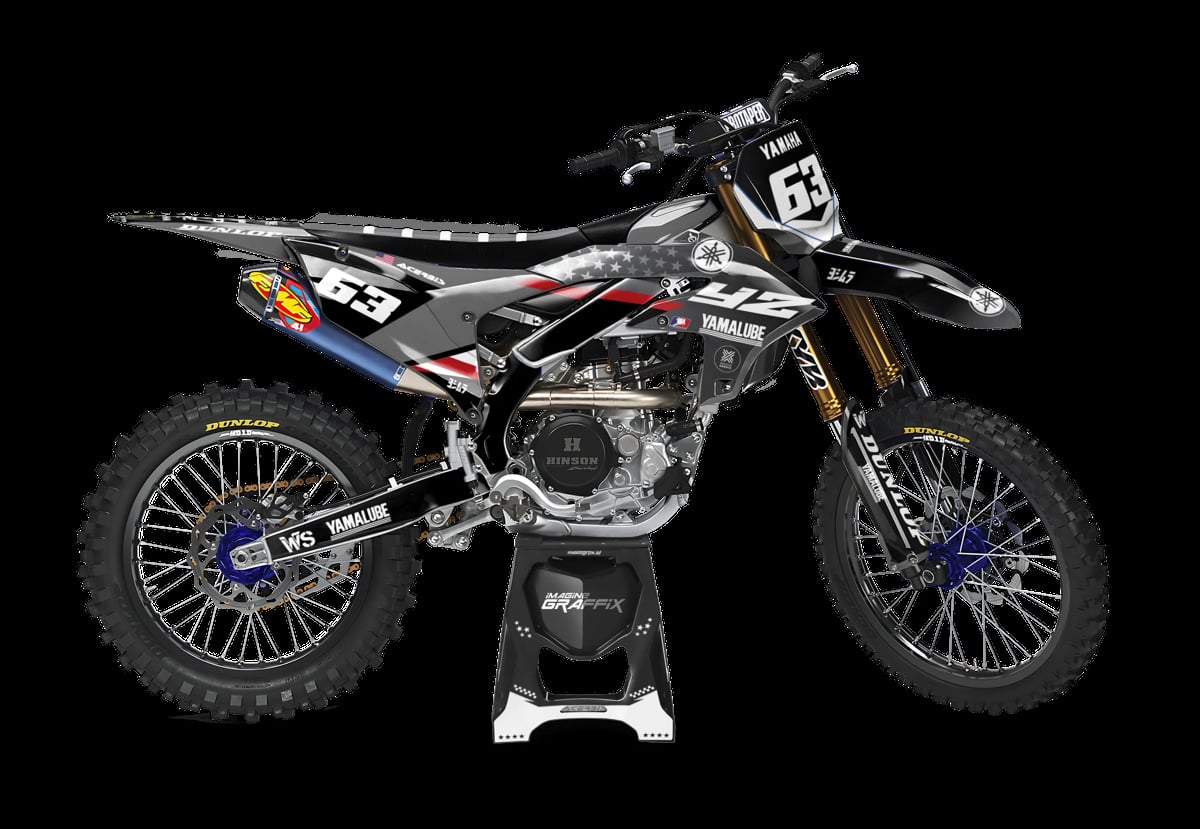 Yamaha - Gray Hound motocross graphics kit by Imagine Graffix