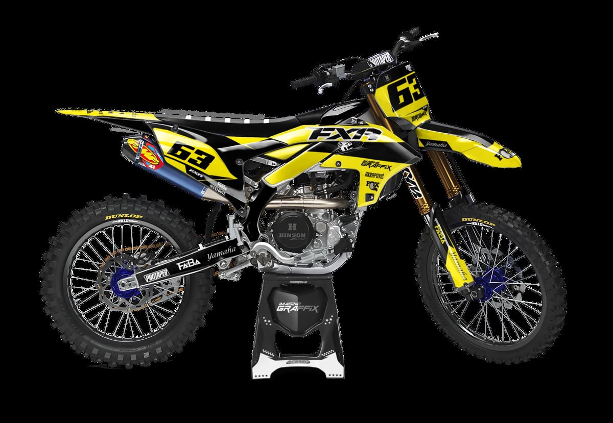 Yamaha - Bright motocross graphics kit by Imagine Graffix