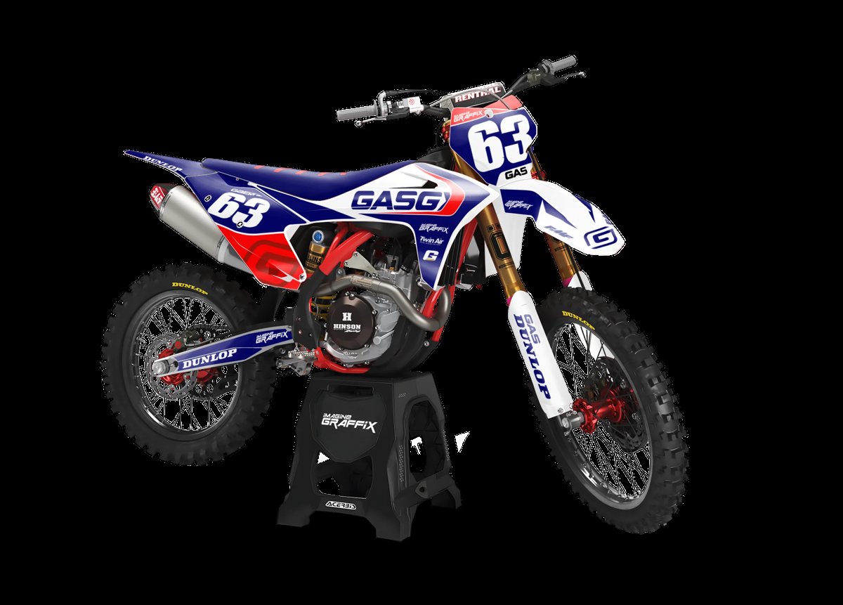 Gas Gas - Blue motocross graphics kit by Imagine Graffix