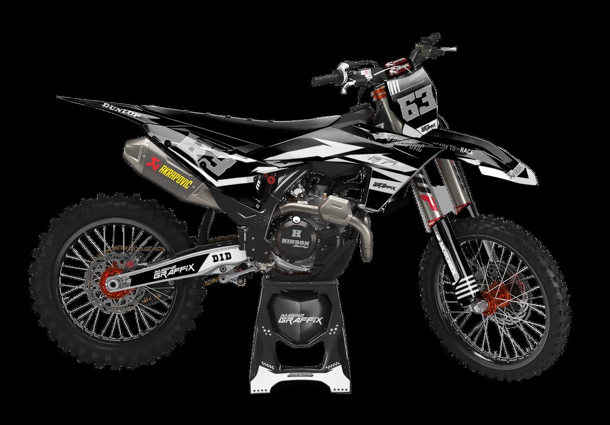 Lights Out motocross graphics kit design printed by Imagine Graffix in South Africa