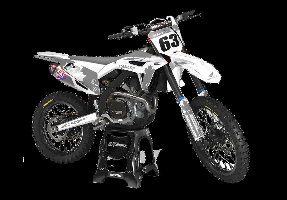 Honda - Canada Gray motocross graphics kit by Imagine Graffix