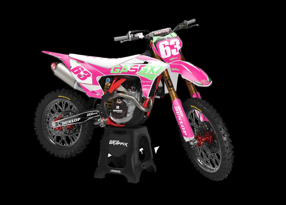 Gas Gas - Barbie motocross graphics kit by Imagine Graffix