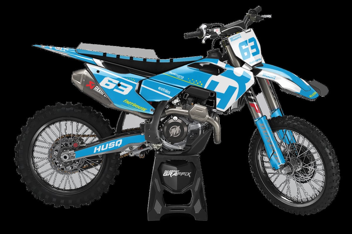 Husqvarna - Nation Blue motocross graphics kit by Imagine Graffix