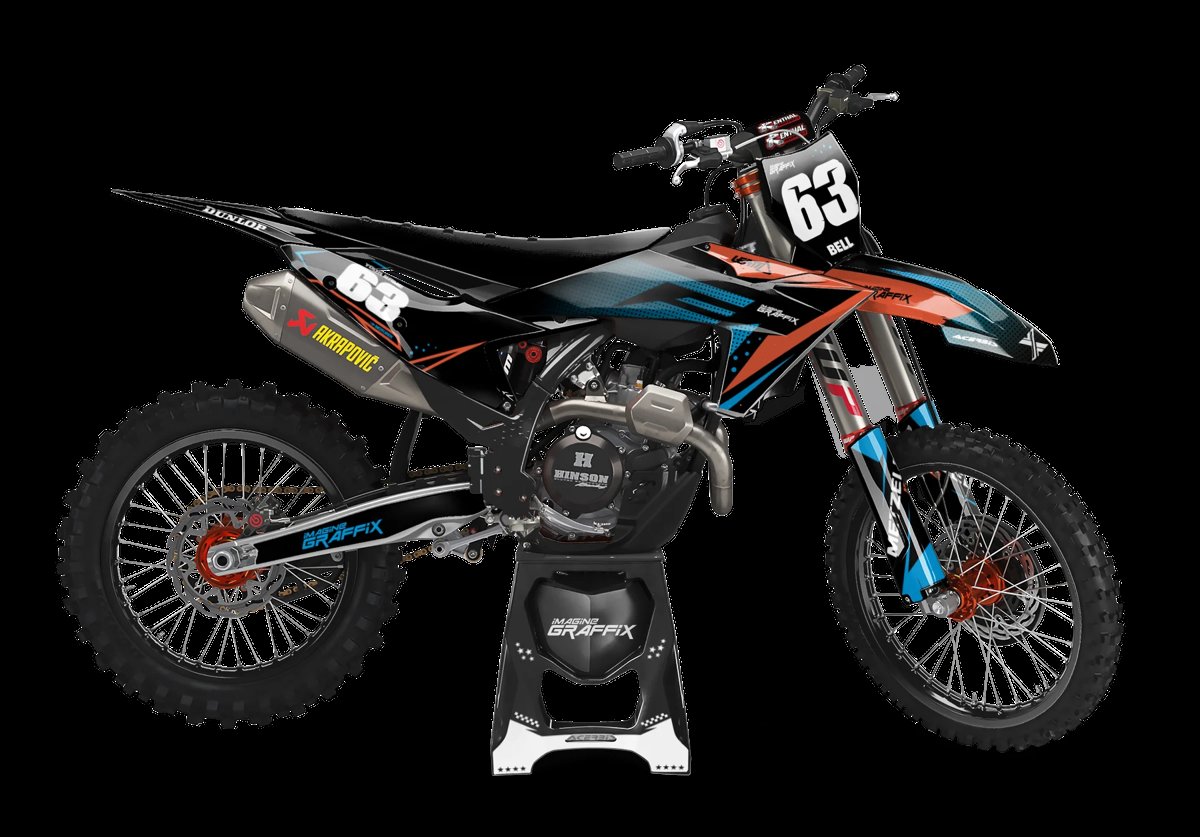 KTM - Flame motocross graphics kit by Imagine Graffix