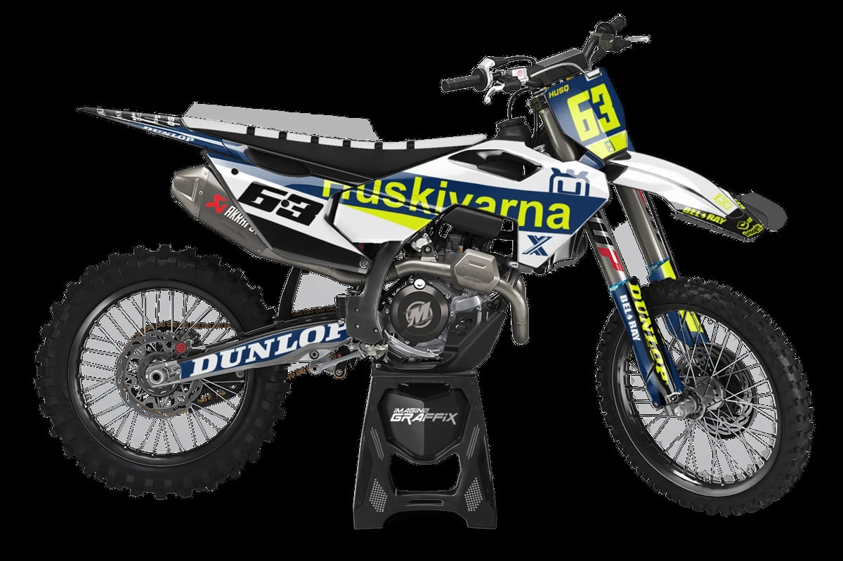 Husqvarna - Mountain Blue motocross graphics kit by Imagine Graffix