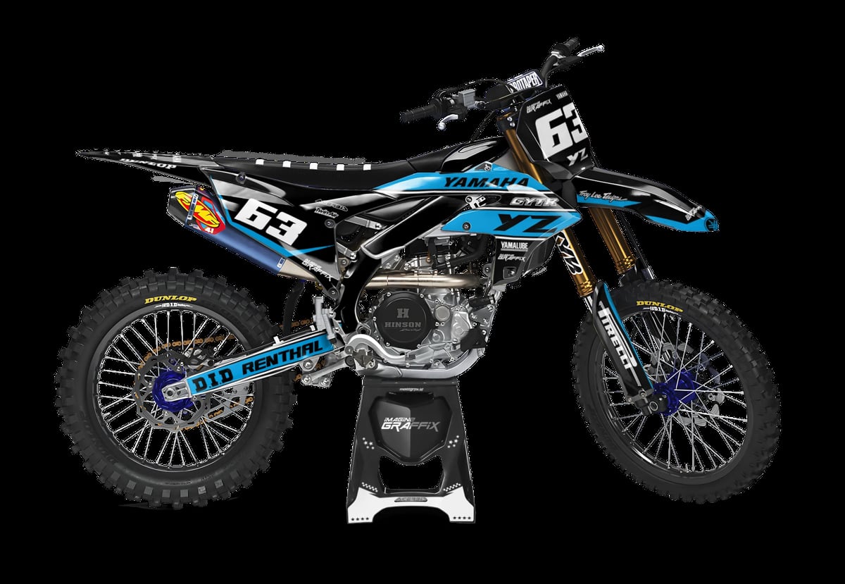 Yamaha - Sky Blue motocross graphics kit by Imagine Graffix