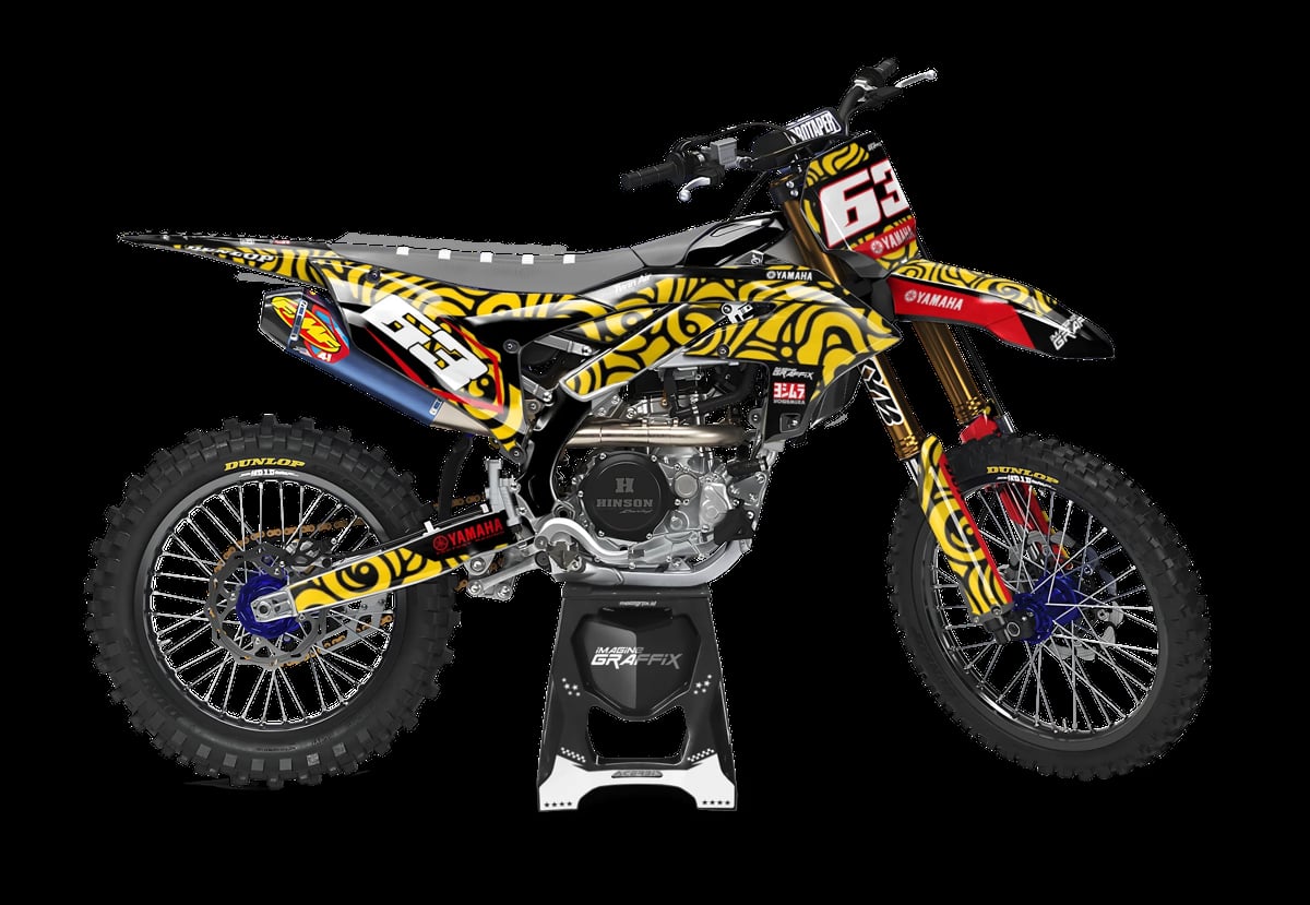 Yamaha - Tiger motocross graphics kit by Imagine Graffix