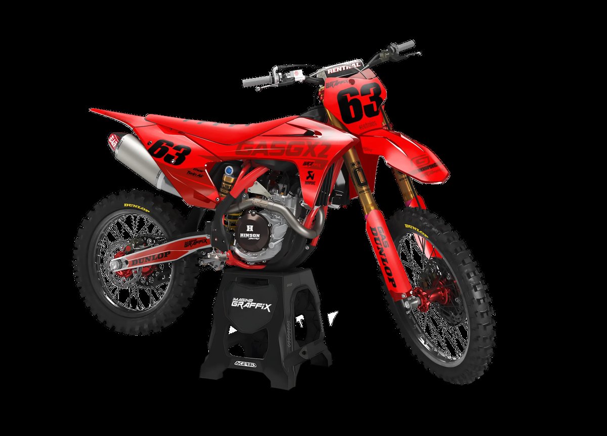 Gas Gas - Heart motocross graphics kit by Imagine Graffix